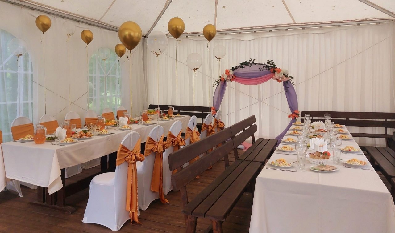 Летний шатёр на 50 гостей для вашего мероприятия