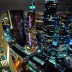 Трёхместный и более (Sky City Moscow Эксклюзив! Вид на Сити! 64 этаж!), Апартаменты Sky City Moscow