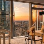 Апартаменты (Sky City Moscow Подсветка! 54 этаж! Алиса Макс! Большая гостиная с панорамой с шикарным видом!), Апартаменты Sky City Moscow