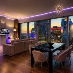 Апартаменты (Sky City Moscow Подсветка! 54 этаж! Алиса Макс! Большая гостиная с панорамой с шикарным видом!), Апартаменты Sky City Moscow