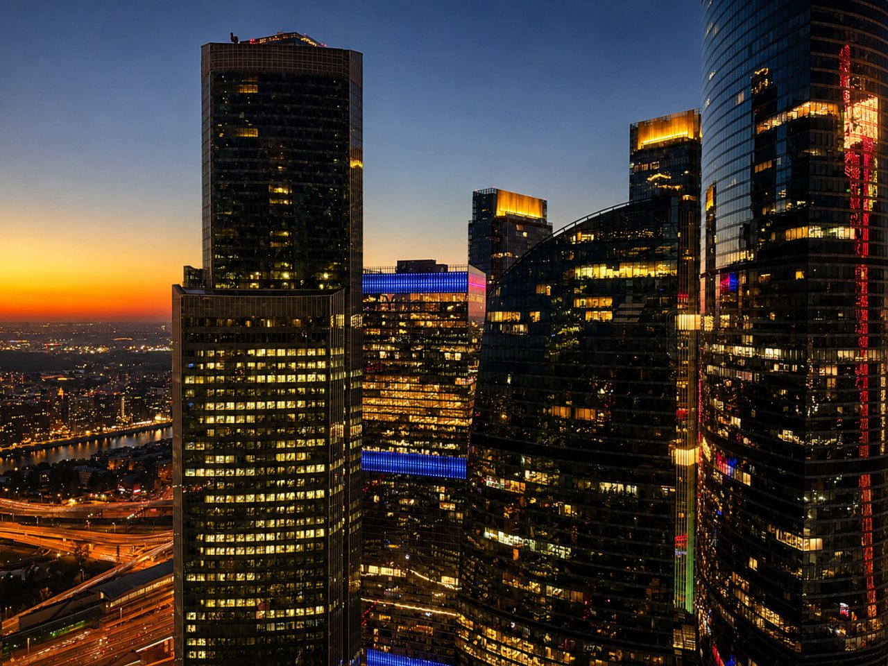 Апартаменты (Sky City Moscow Подсветка! 54 этаж! Алиса Макс! Большая гостиная с панорамой с шикарным видом!), Апартаменты Sky City Moscow