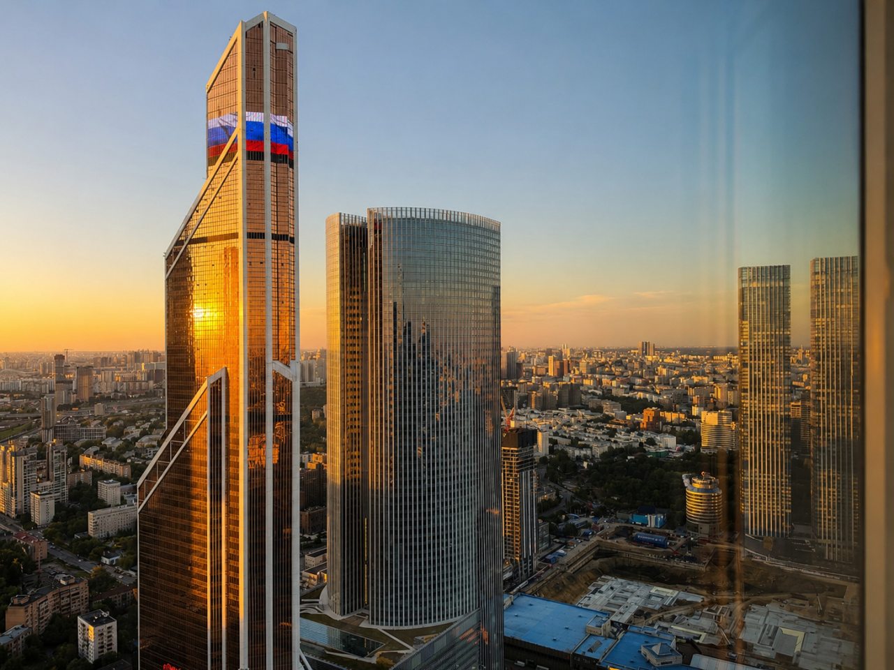 Апартаменты (Sky City Moscow Подсветка! 54 этаж! Алиса Макс! Большая гостиная с панорамой с шикарным видом!), Апартаменты Sky City Moscow