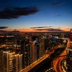 Апартаменты (Sky City Moscow Джакузи у окна на 55 этаже с подсветкой и музыкой! Закатная сторона! Редкий вид на Парк победы и город!), Апартаменты Sky City Moscow