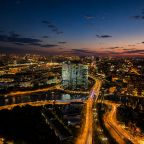 Апартаменты (Sky City Moscow Джакузи у окна на 55 этаже с подсветкой и музыкой! Закатная сторона! Редкий вид на Парк победы и город!), Апартаменты Sky City Moscow