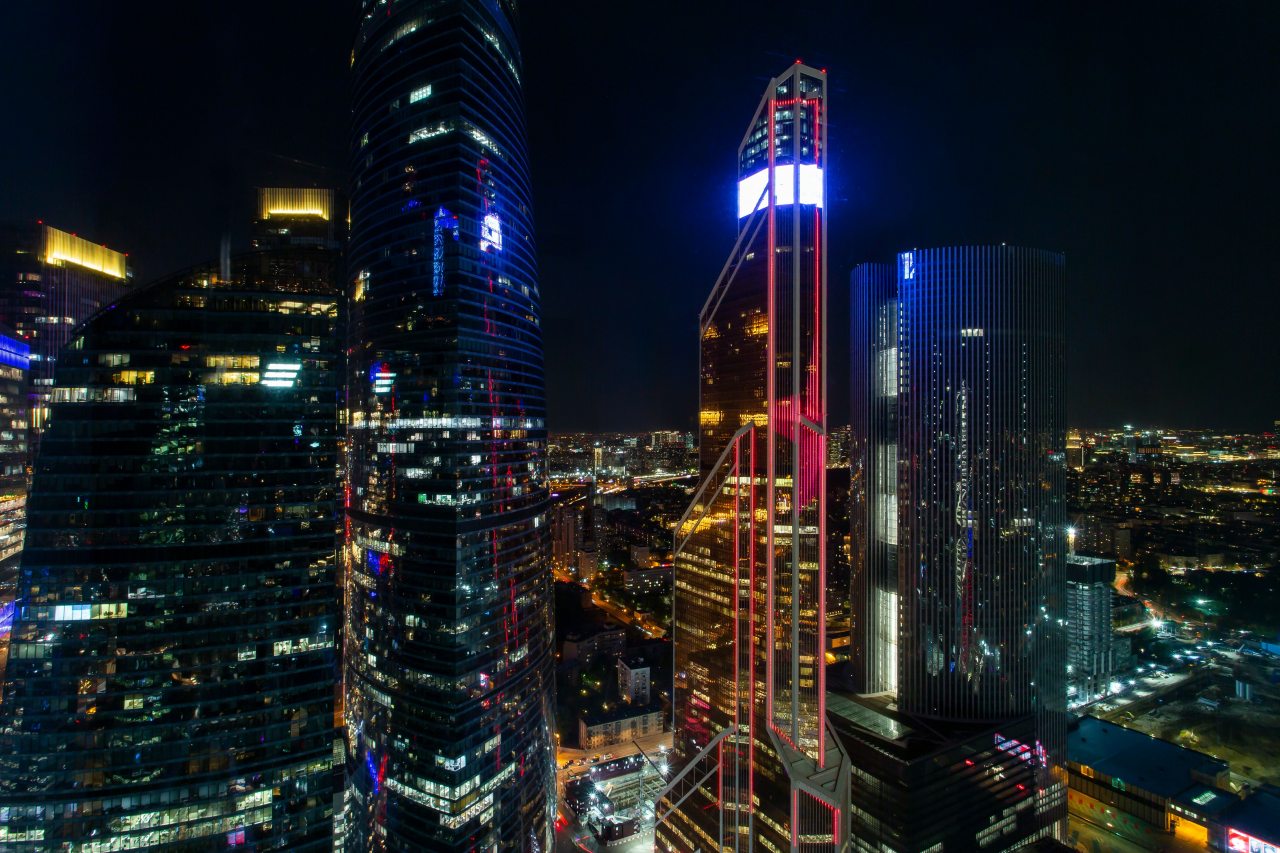 Апартаменты (Sky City Moscow 51 этаж! 140 метров! Саундбар! Подсветка под любое настроение! Дорогой вид на башни и город!), Апартаменты Sky City Moscow