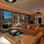 Апартаменты (Sky City Moscow 51 этаж! 140 метров! Саундбар! Подсветка под любое настроение! Дорогой вид на башни и город!), Апартаменты Sky City Moscow