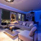 Апартаменты (Sky City Moscow 51 этаж! 140 метров! Саундбар! Подсветка под любое настроение! Дорогой вид на башни и город!), Апартаменты Sky City Moscow