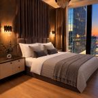 Апартаменты (Sky City Moscow Эксклюзивный мраморный! Редкая широкая панорама на все башни Москва Сити! Алиса Макc!), Апартаменты Sky City Moscow