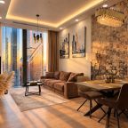 Апартаменты (Sky City Moscow Эксклюзивный мраморный! Редкая широкая панорама на все башни Москва Сити! Алиса Макc!), Апартаменты Sky City Moscow