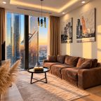 Апартаменты (Sky City Moscow Эксклюзивный мраморный! Редкая широкая панорама на все башни Москва Сити! Алиса Макc!), Апартаменты Sky City Moscow