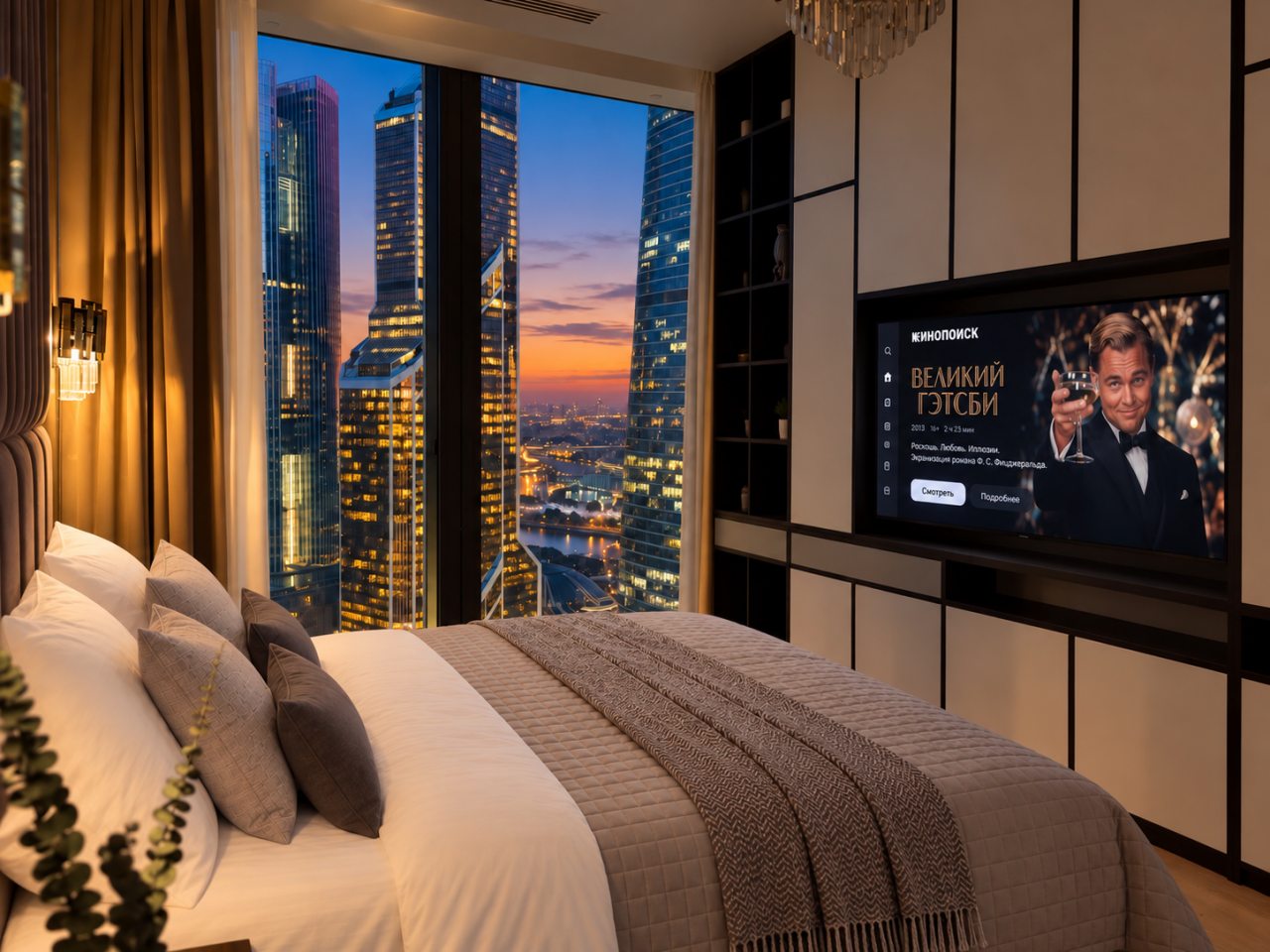 Апартаменты (Sky City Moscow Эксклюзивный мраморный! Редкая широкая панорама на все башни Москва Сити! Алиса Макc!), Апартаменты Sky City Moscow