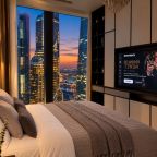 Апартаменты (Sky City Moscow Эксклюзивный мраморный! Редкая широкая панорама на все башни Москва Сити! Алиса Макc!), Апартаменты Sky City Moscow