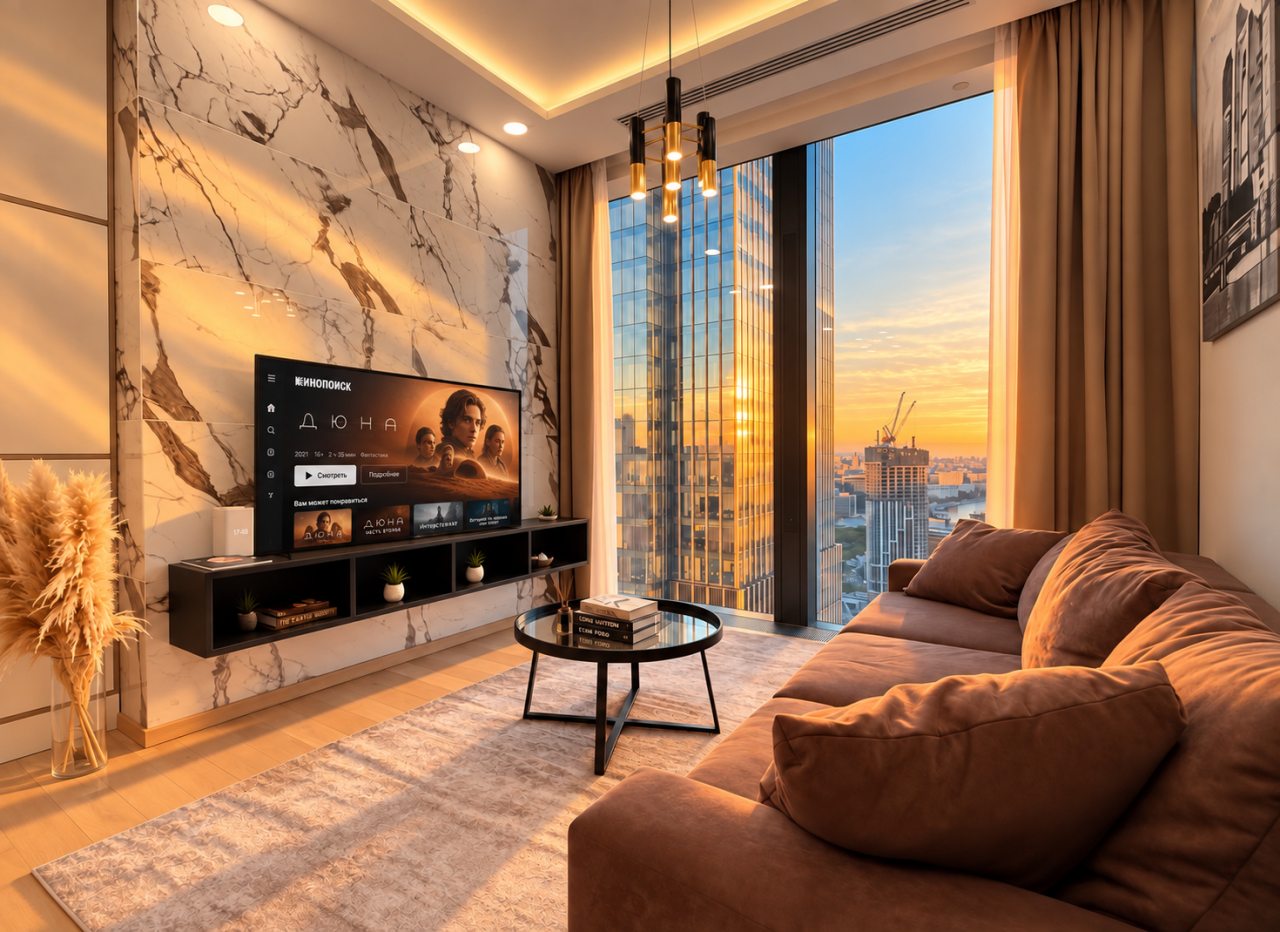 Апартаменты (Sky City Moscow Эксклюзивный мраморный! Редкая широкая панорама на все башни Москва Сити! Алиса Макc!), Апартаменты Sky City Moscow