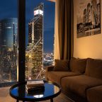 Апартаменты (Sky City Moscow Эксклюзивный мраморный! Редкая широкая панорама на все башни Москва Сити! Алиса Макc!), Апартаменты Sky City Moscow