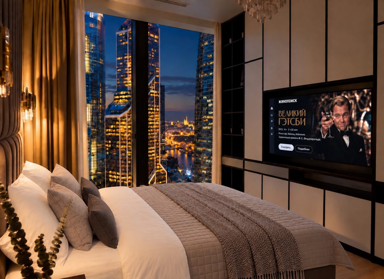 Апартаменты (Sky City Moscow Эксклюзивный мраморный! Редкая широкая панорама на все башни Москва Сити! Алиса Макc!), Апартаменты Sky City Moscow