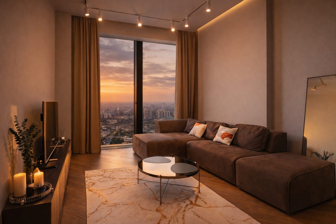 Апартаменты (Sky City Moscow 59 этаж! Невероятный вид с высоты птичьего полёта!), Апартаменты Sky City Moscow