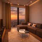 Апартаменты (Sky City Moscow 59 этаж! Редкий вид на город! Интерьер нежный как лакомка!), Апартаменты Sky City Moscow