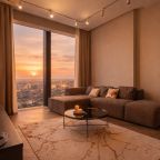 Апартаменты (Sky City Moscow 59 этаж! Редкий вид на город! Интерьер нежный как лакомка!), Апартаменты Sky City Moscow