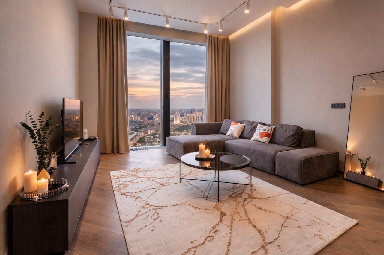 Апартаменты (Sky City Moscow 59 этаж! Невероятный вид с высоты птичьего полёта!), Апартаменты Sky City Moscow