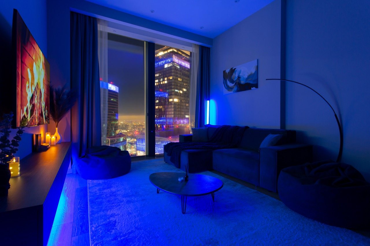 Трёхместный и более (Sky City Moscow 61 этаж! Вид на башни!), Апартаменты Sky City Moscow