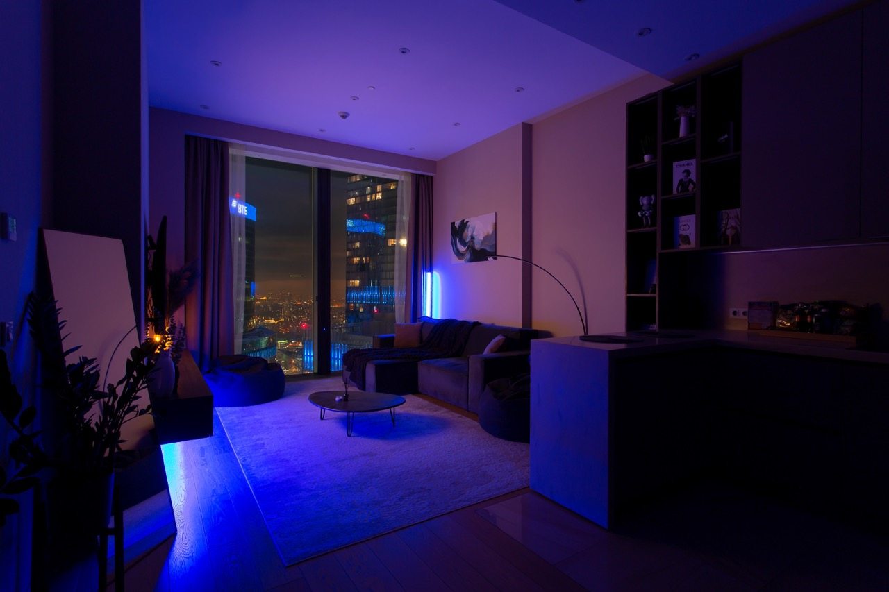 Трёхместный и более (Sky City Moscow 61 этаж! Вид на башни!), Апартаменты Sky City Moscow