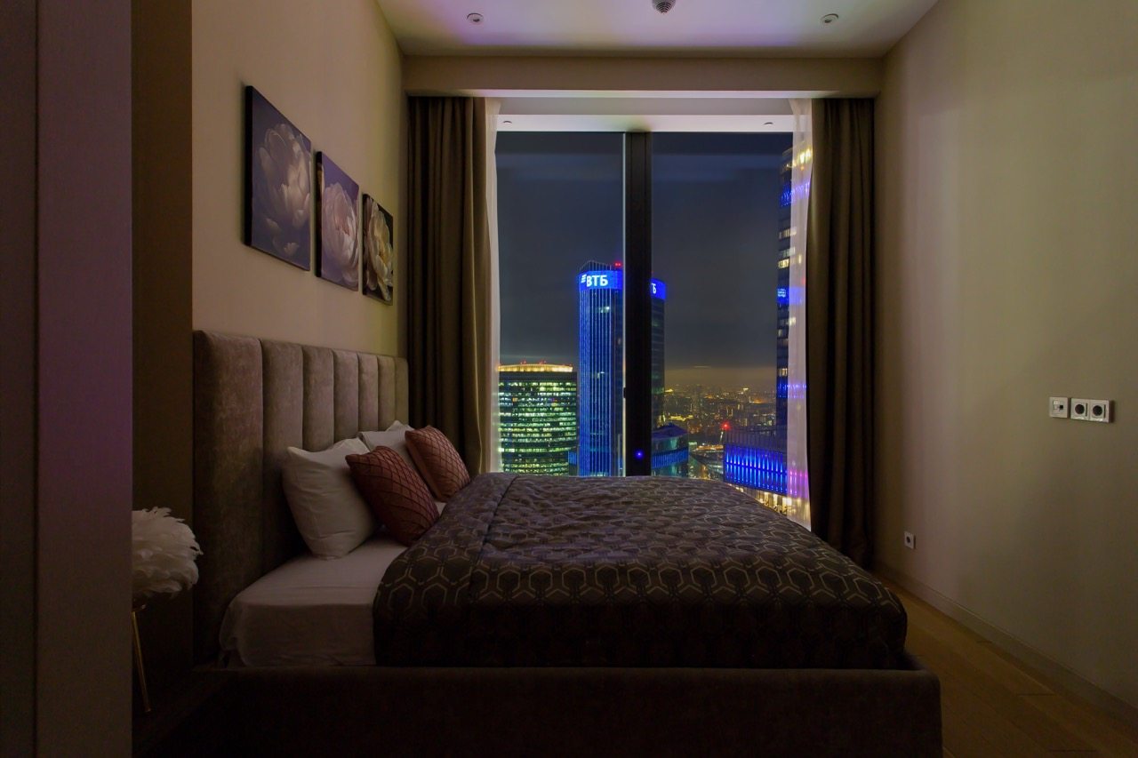 Трёхместный и более (Sky City Moscow 61 этаж! Вид на башни!), Апартаменты Sky City Moscow