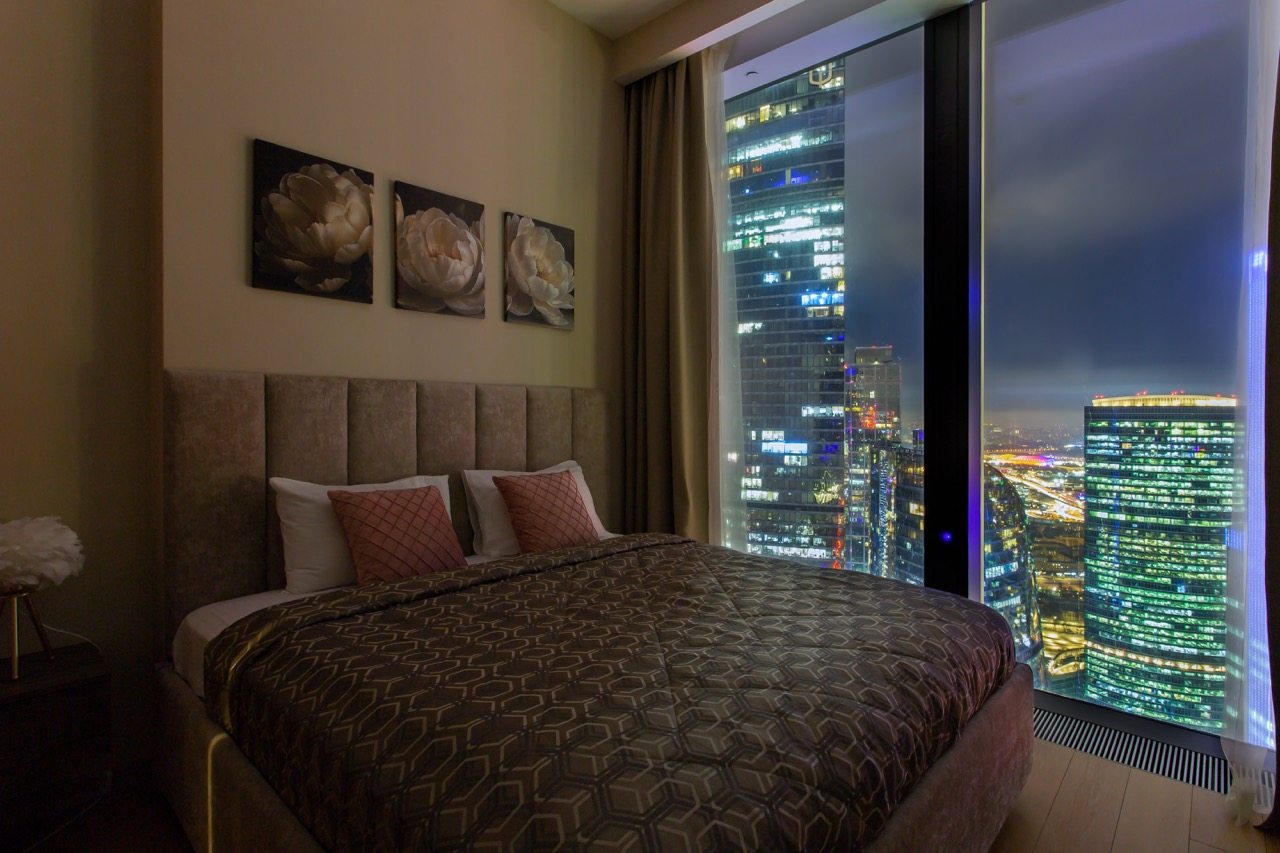 Трёхместный и более (Sky City Moscow 61 этаж! Вид на башни!), Апартаменты Sky City Moscow