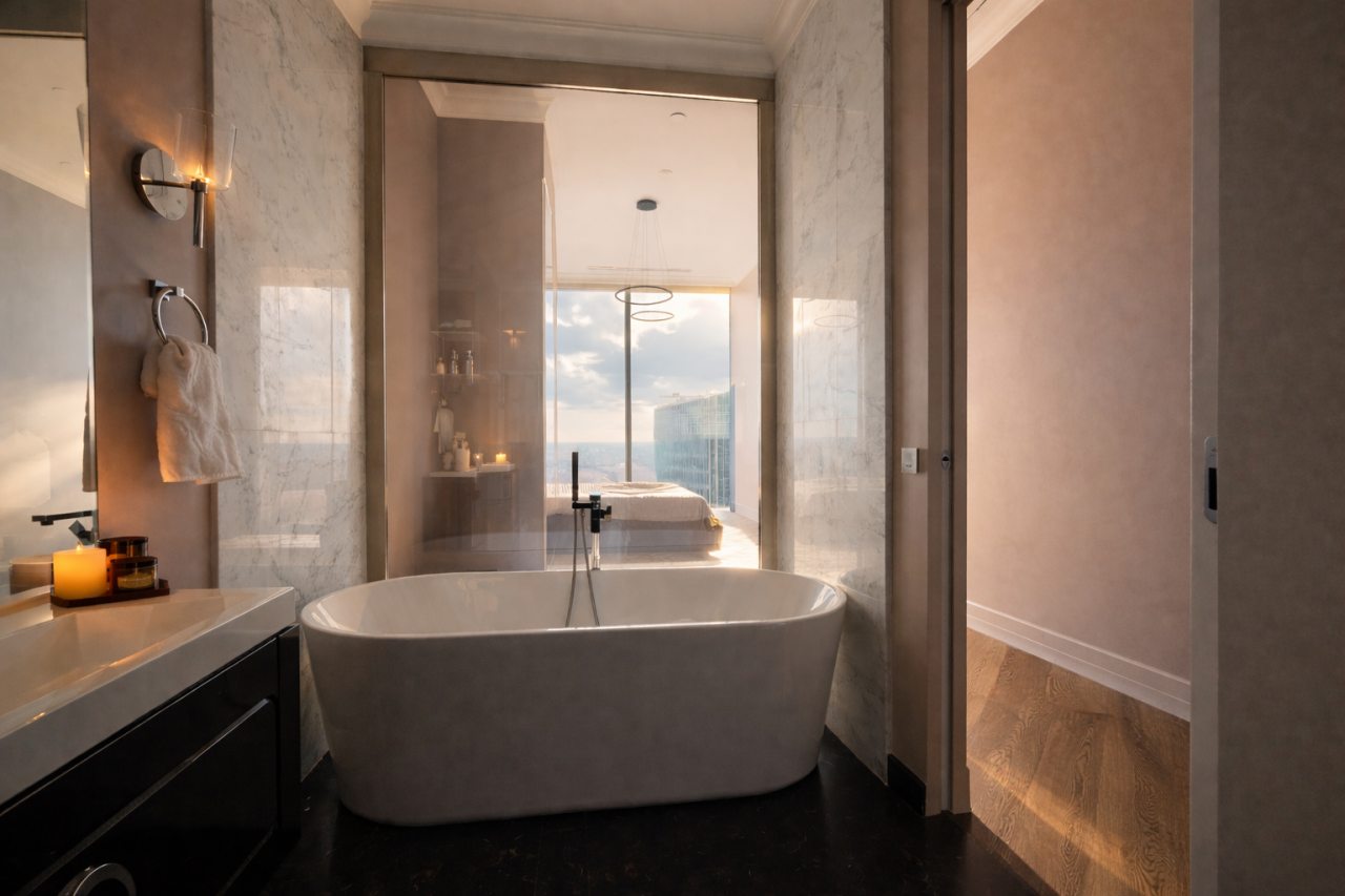 Трёхместный и более (Sky City Moscow 81 этаж!), Апартаменты Sky City Moscow