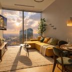 Трёхместный и более (Sky City Moscow 8Sky CIty Moscow 81 этаж! Панорамная ванна с видом на всю Москву! Самый дорогой вид в Москве! Дизайнерский интерьер!1 этаж!), Апартаменты Sky City Moscow