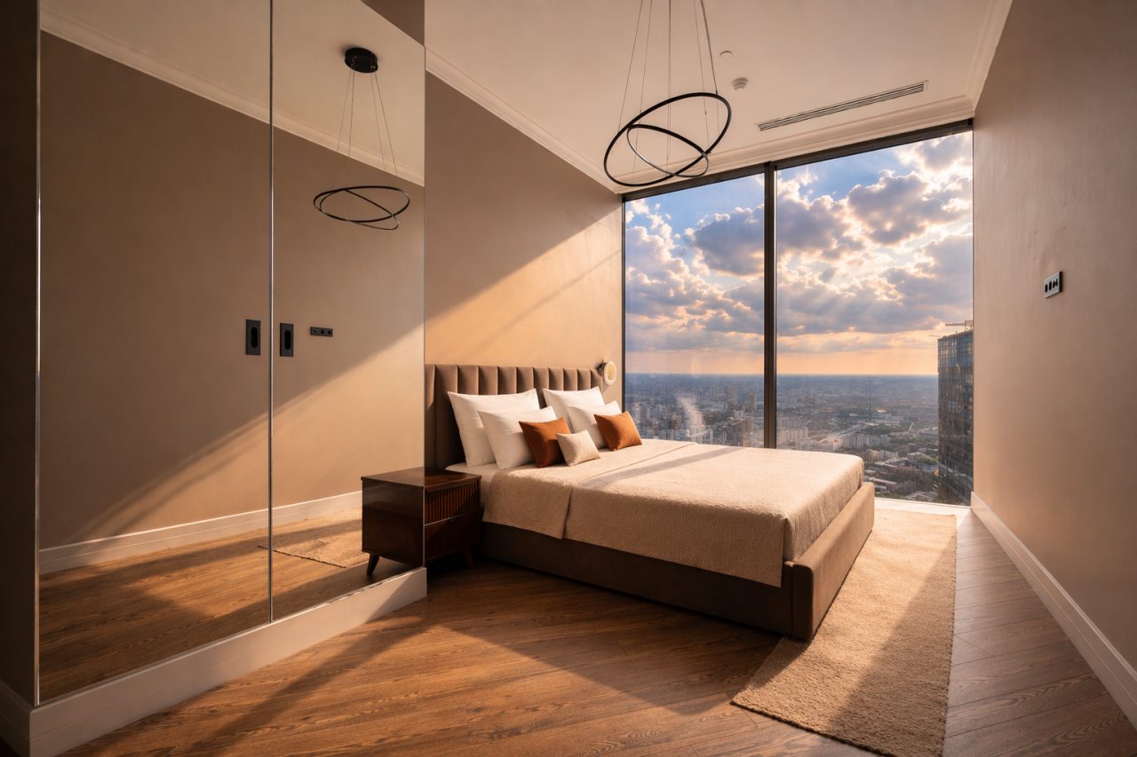 Трёхместный и более (Sky City Moscow 81 этаж!), Апартаменты Sky City Moscow