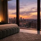 Двухместный (Sky City Moscow Уютная студия с подсветкой и Аэрохоккеем в Москва Сити! Закатная сторона!), Апартаменты Sky City Moscow