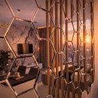 Двухместный (Sky City Moscow Уютная студия с подсветкой и Аэрохоккеем в Москва Сити! Закатная сторона!), Апартаменты Sky City Moscow