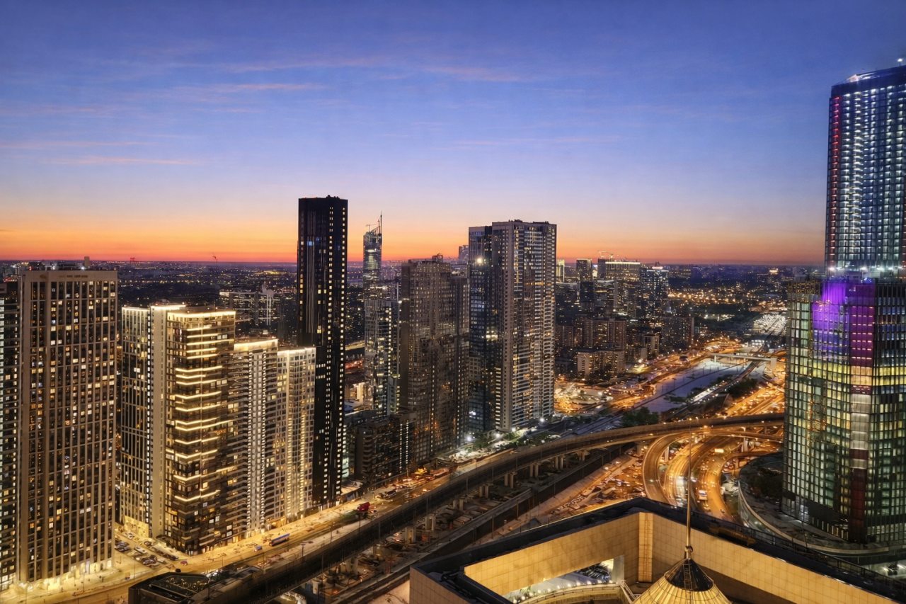 Двухместный (Sky City Moscow Уютная студия с подсветкой и Аэрохоккеем в Москва Сити! Закатная сторона!), Апартаменты Sky City Moscow