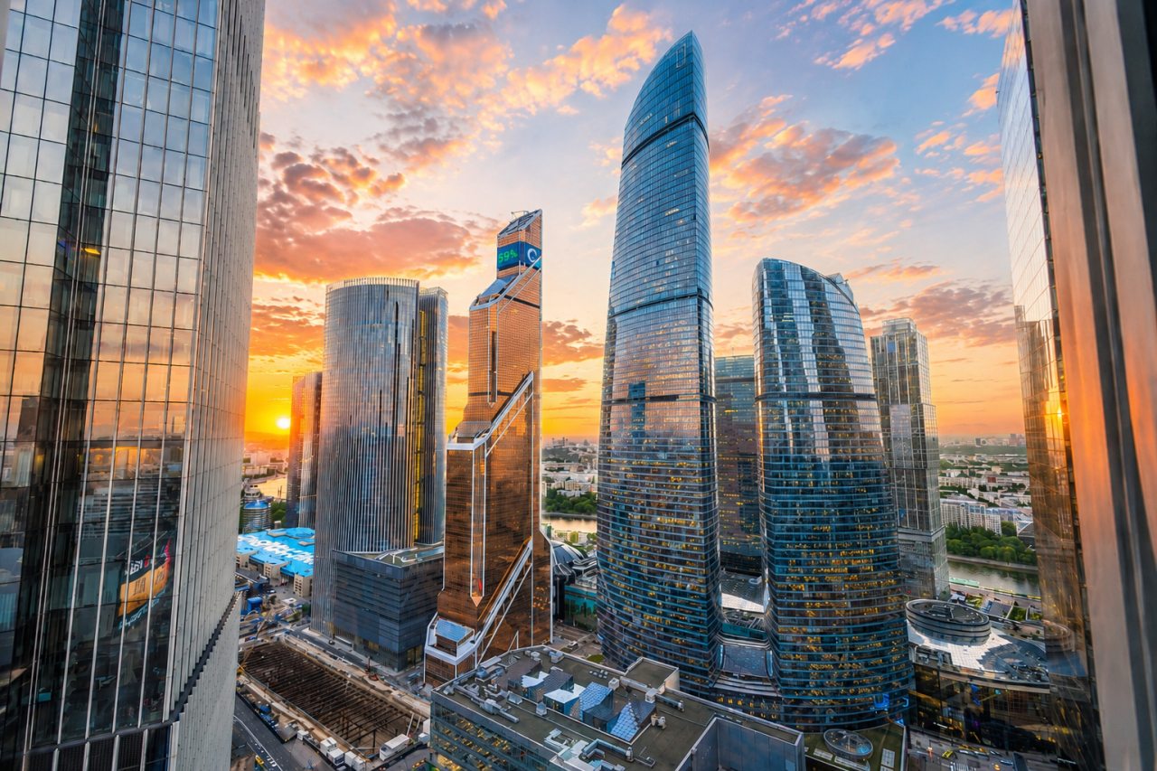 Апартаменты (Sky City Moscow LUX Студия с большим окном с видом на все башни и город!), Апартаменты Sky City Moscow