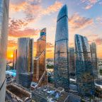 Апартаменты (Sky City Moscow LUX Студия с большим окном с видом на все башни и город!), Апартаменты Sky City Moscow