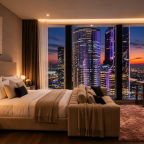 Апартаменты (Sky City Moscow LUX Студия с большим окном с видом на все башни и город!), Апартаменты Sky City Moscow