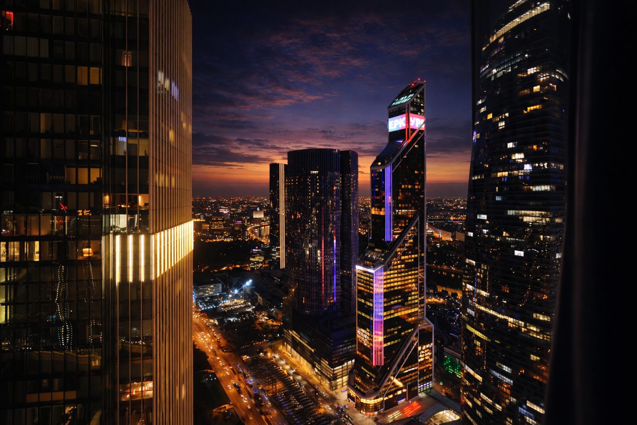 Двухместный (Sky City Moscow Уютная студия на 51 этаже с уникальным видом на все башни Москва Сити), Апартаменты Sky City Moscow