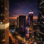 Двухместный (Sky City Moscow Уютная студия на 51 этаже с уникальным видом на все башни Москва Сити), Апартаменты Sky City Moscow