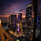 Двухместный (Sky City Moscow Уютная студия на 51 этаже с уникальным видом на все башни Москва Сити), Апартаменты Sky City Moscow