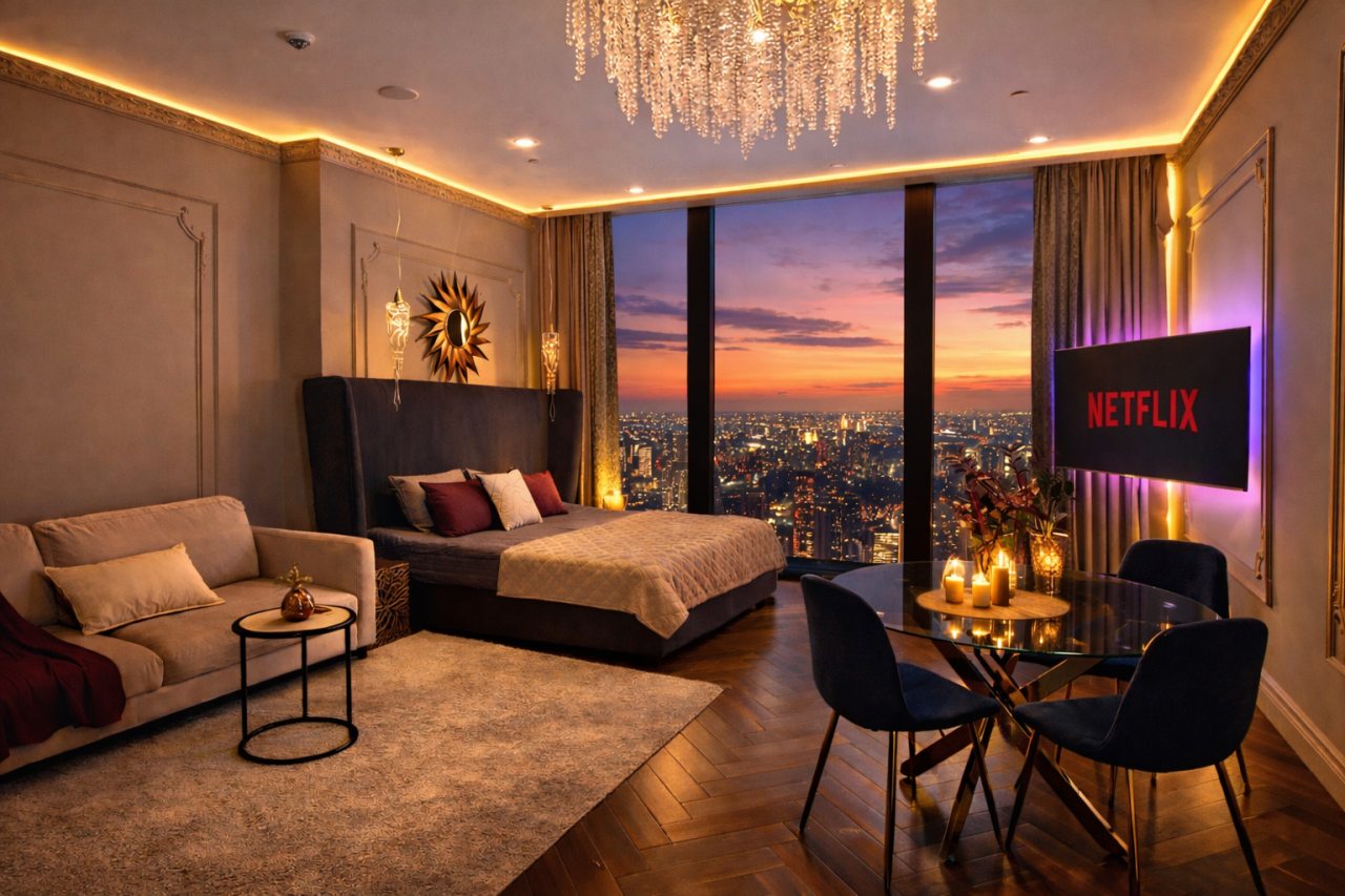 Апартаменты (Sky City Moscow Закатная сторона! 43 этаж!), Апартаменты Sky City Moscow