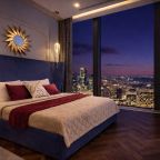 Апартаменты (Sky City Moscow Уютная Студия на 43 этаже с видом на закат! Lux дизайн! Виден весь город!), Апартаменты Sky City Moscow