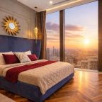 Апартаменты (Sky City Moscow Уютная Студия на 43 этаже с видом на закат! Lux дизайн! Виден весь город!), Апартаменты Sky City Moscow