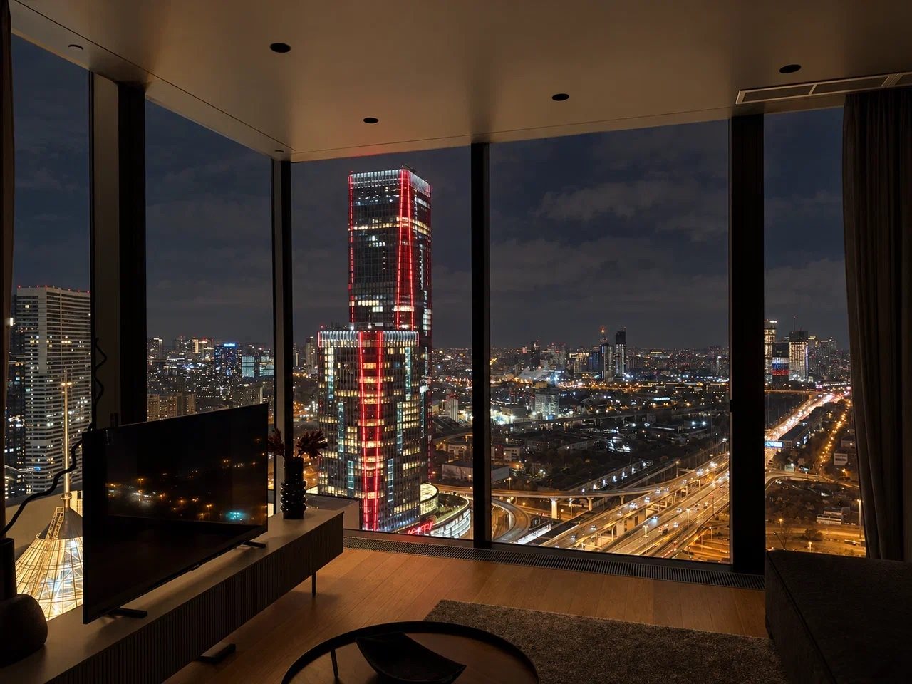 Апартаменты (Sky City Moscow Редкая угловая панорама с закатной стороной! Невероятный вид на город!), Апартаменты Sky City Moscow