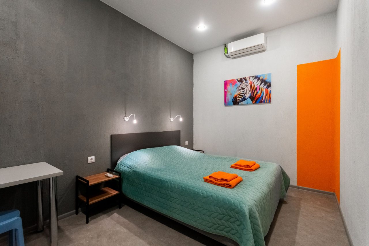 Двухместный (Двухместный номер с одной большой кроватью), Хостел ВВ хостел