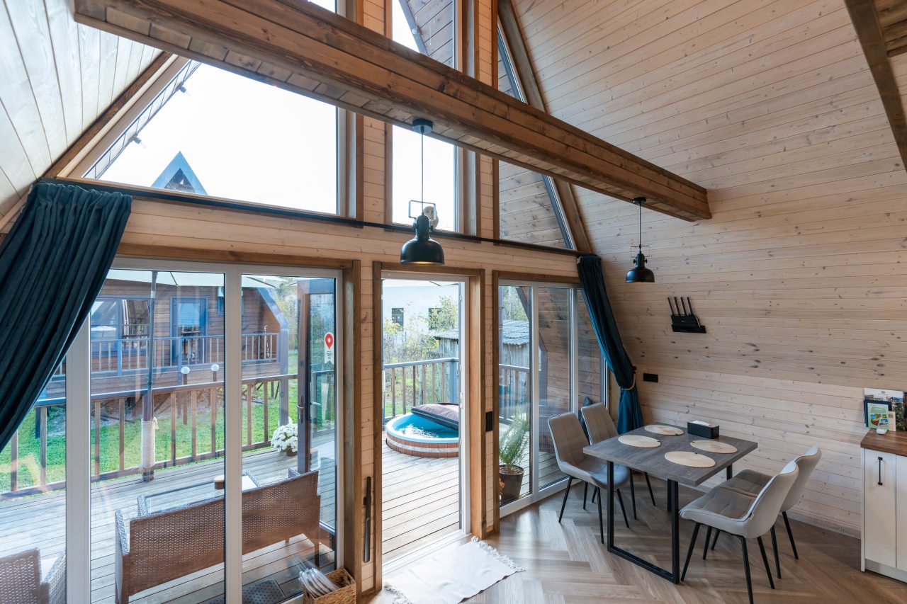 Дом (А-Фрейм на море, в окружении гор и леса), Коттедж Leo Land Glamping