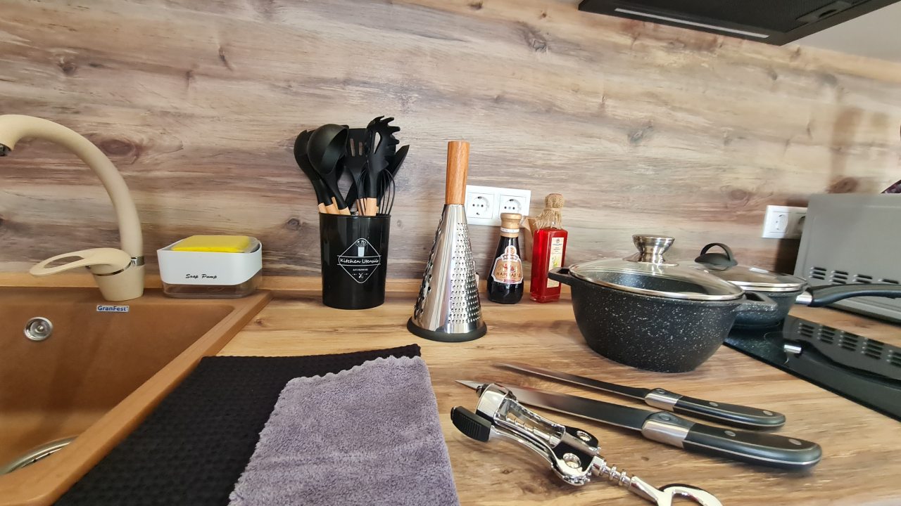 Люкс (Двухкомнатный SEA 2  с кухней и выходом на терассу), Гостевой дом Abrau Soul Spa