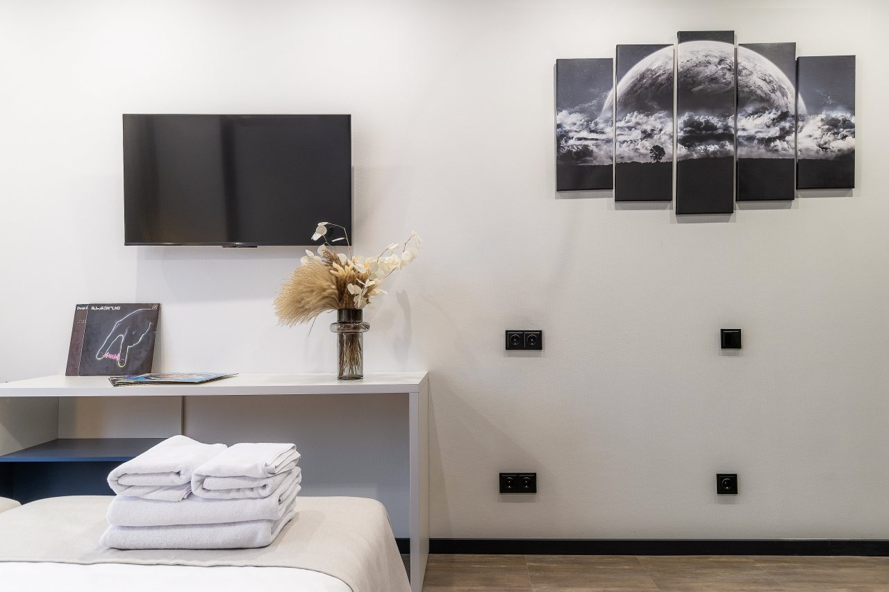 Студио (Azzurro с виниловым проигрывателем), Апартаменты Nort на Родионова