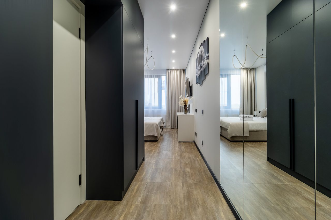 Студио (Azzurro с виниловым проигрывателем), Апартаменты Nort на Родионова