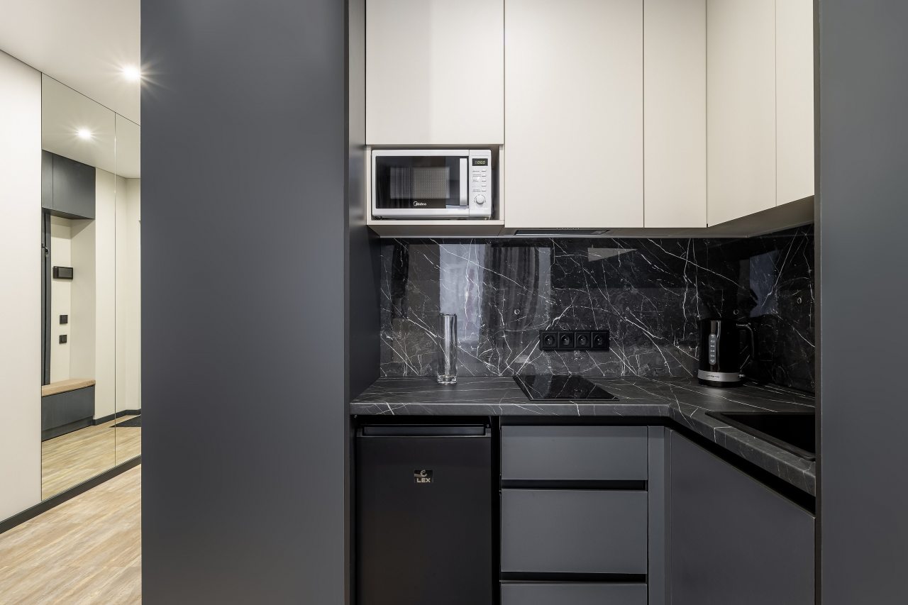 Студио (Daily с кухней и видом на город), Апартаменты Nort на Родионова