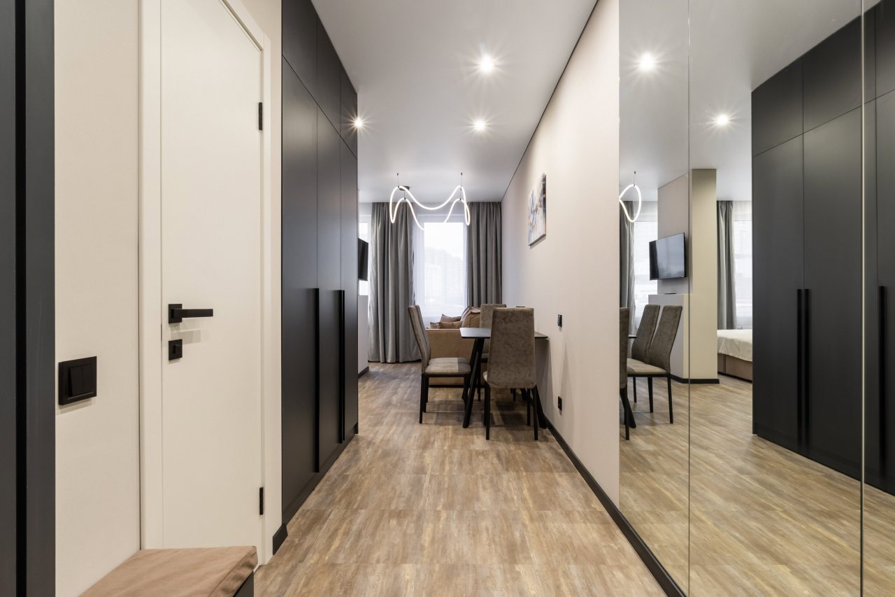 Студио (Daily с кухней и видом на город), Апартаменты Nort на Родионова